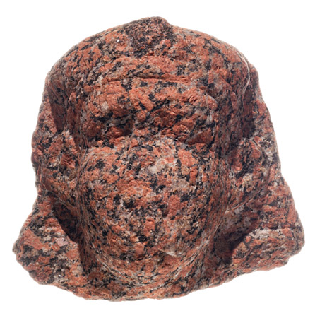 Testa di sfinge in sienite rosa di Assuan dell&rsquo;Iseo di Verona, dagli scavi del teatro romano