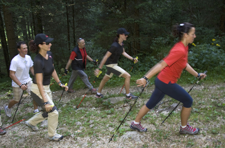 camminata di nordic-walking