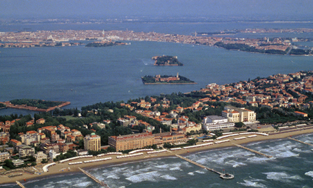 Lido di Venezia - veduta aerea