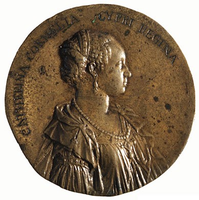 Medaglia celebrativa dedicata a Caterina Corner regina di Cipro