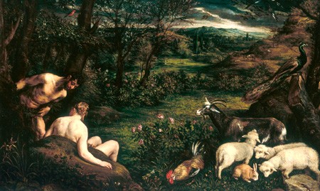 Adamo ed Eva nel giardino dell'Eden, Roma, Galleria Doria Pamphilj