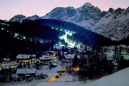 sci in notturna-Monte Civetta