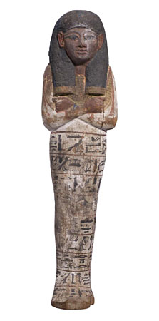 Ushabty ligneo, XIX dinastia, 1295-1190 a.C. (dono A. Pittarello; ingr. 84907)