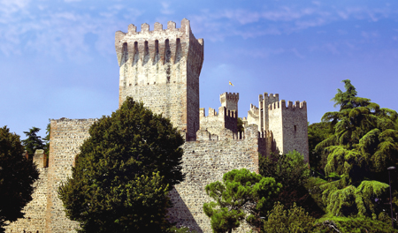 Este - veduta della cinta muraria
